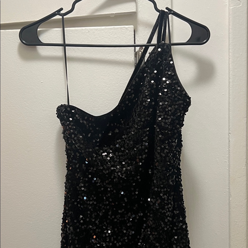 Fashion Nova Black Sequin Dress